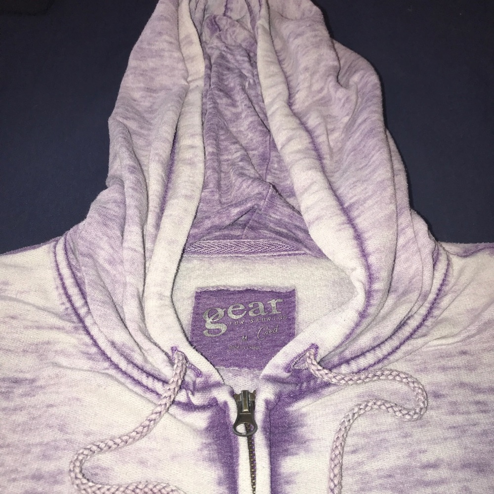 Purple zip up hoodie